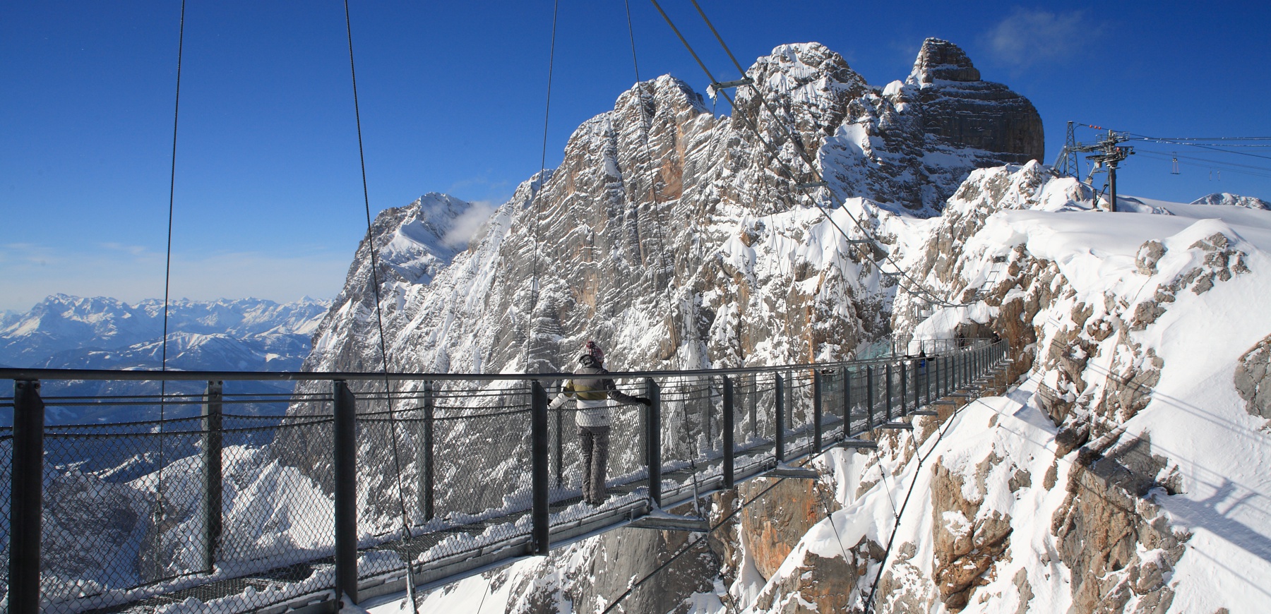 Hängebrücke am Dachstein-Gletschern